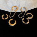 Rhinestone Zircon Three Piece Clip On Earrings For Women view 4