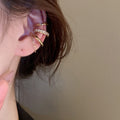 Rhinestone Zircon Three Piece Clip On Earrings For Women view 1
