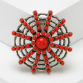 Alloy Rhinestone Bohemian Vintage Brooch Pin For Women's Apparel view 2