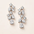 French Romantic Long Tassel Petal Earrings Light Luxury Sweet Slim Face Ear Jewelry view 2