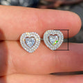 Korean Style Mini Heart Stud Earrings For Women, Delicate Love Shape Fashion Jewelry For Autumn Winter view 5