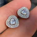 Korean Style Mini Heart Stud Earrings For Women, Delicate Love Shape Fashion Jewelry For Autumn Winter view 2