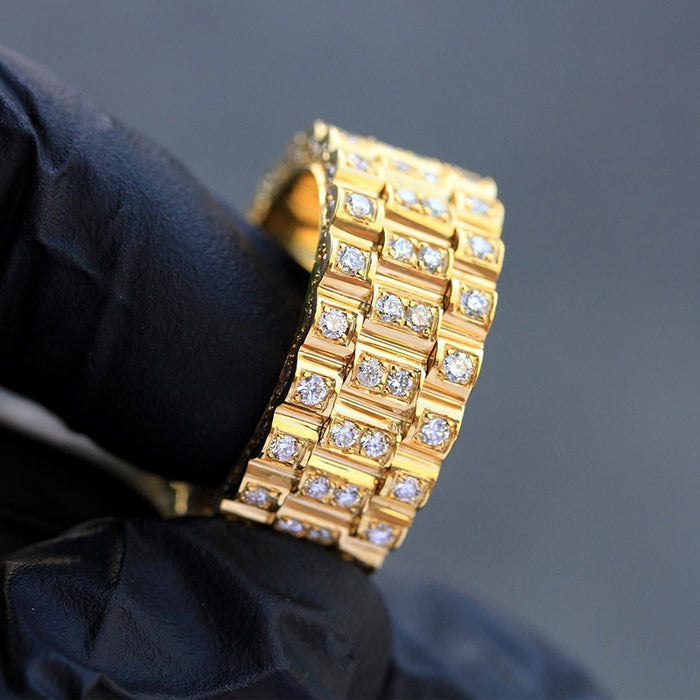 Unisex Zircon Ring, European American Elegant Niche Fashion Jewelry For Dropshipping