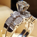 Fashion OL Women's Zircon Ring Set, Luxury Couple Rings For Women, Hot Selling Jewelry view 1
