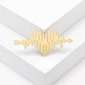 Alloy Heart Arrow Brooch Pin For Shirt Decoration And Closure view 1