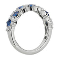 Textured Lava Style Klein Blue Geometric Ring, Fashion Couple Finger Ring For Men And Women view 4