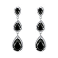 Baroque Palace Vintage Drop Earrings, Sparkling Crystal Zircon Fashion Earrings For Women view 1