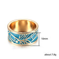 Creative Enamel Index Finger Ring, Sweet Cool Hip Hop Personalized European Style Fashion Jewelry view 5
