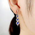 Palace Baroque Long Earrings Elegant Party Jewelry Light Luxury Accessories For Women view 2