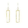 Light Luxury Transparent Acrylic Geometric Rectangle Gold Alloy Long Drop Dangle Fashion Earrings view 5