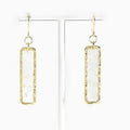 Light Luxury Transparent Acrylic Geometric Rectangle Gold Alloy Long Drop Dangle Fashion Earrings view 4