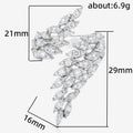 Angel Feather Open Ring With Zircon Stones, Fashion Bridal Jewelry For Women view 5