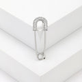 Alloy Rhinestone Cardigan Safety Brooch Pin For Sweaters And Clothing view 4
