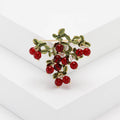 Alloy Cranberry Brooch For Women's Simple Fruit Fashion Decoration view 6
