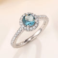 Vintage Palace Style Round Zircon Ring, Micro Paved Classic Banquet Finger Ring For Women view 4