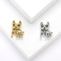 Alloy Bulldog Animal Brooch Pin For Versatile Clothing Decoration view 1