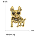 Alloy Bulldog Animal Brooch Pin For Versatile Clothing Decoration view 5