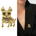 Alloy Bulldog Animal Brooch Pin For Versatile Clothing Decoration view 2