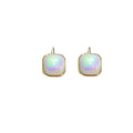 Vintage Luxury French Oval Faux Pearl Studs With Gold Alloy Enamel Rim For Women Fashion Earrings view 5