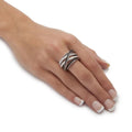 Fashion Multilayer Wrap Ring With Micro Paved AAA Zirconia For Women Index Finger Jewelry view 4