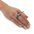 Fashion Multilayer Wrap Ring With Micro Paved AAA Zirconia For Women Index Finger Jewelry view 5