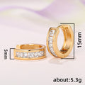 Korean Simple Square Hoop Earrings For Men And Women, Fashion Versatile Minimalist Ear Cuffs view 5