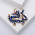 Premium Alloy Enamel Dragon Brooch Pin For Coats And Jackets view 3