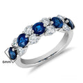 Korean Lava Texture Klein Blue Block Couple Ring, Light Luxury Niche Unisex Finger Ring view 4
