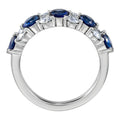 Korean Lava Texture Klein Blue Block Couple Ring, Light Luxury Niche Unisex Finger Ring view 3