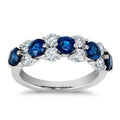 Korean Lava Texture Klein Blue Block Couple Ring, Light Luxury Niche Unisex Finger Ring view 2