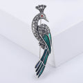 Alloy Peacock Lapel Pin Brooch For Suit And Apparel Decoration view 2