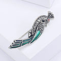 Alloy Peacock Lapel Pin Brooch For Suit And Apparel Decoration view 3