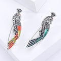Alloy Peacock Lapel Pin Brooch For Suit And Apparel Decoration view 1