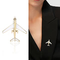 Alloy Enamel Airplane Brooch Pin For Suit Accessories view 2