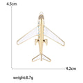 Alloy Enamel Airplane Brooch Pin For Suit Accessories view 5