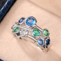 Sweet Cool Style Colorful Round Ring For Women, Versatile Birthday Gift Personality Index Finger Ring view 4