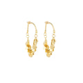 Alloy Chain Tassel Hoop Earrings With Shiny Metal Teardrop Sequins For Women Elegant Statement Earrings view 5