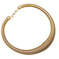 Vintage Gold Alloy Snake Bone Chain Hoop Set Stretch Bracelet Necklace Minimalist Hoop Earrings view 5