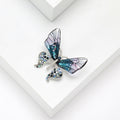 Acrylic Rhinestone Butterfly Brooch Pin For Coats And Suits view 4