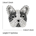 Alloy Rhinestone Puppy Brooch For Unisex Clothing And Lapels view 5