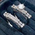 Exaggerated Luxury Women Ring Set, High End Light Luxury Anniversary Celebration Hand Jewelry view 2