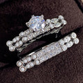 Exaggerated Luxury Women Ring Set, High End Light Luxury Anniversary Celebration Hand Jewelry view 3