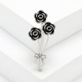 Alloy Enamel Rose Bouquet Brooch Pin For Simple Fashion Accessories view 4