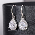 Elegant Long Crystal Water Drop Earrings For Women, Lightweight Fashion Banquet Dangle Jewelry view 5