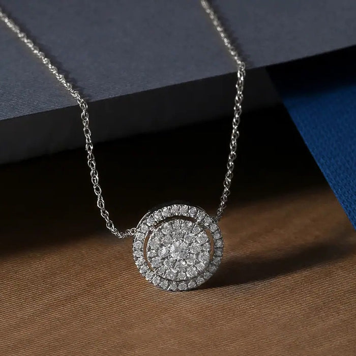 European Starry Sky Pendant Necklace, Light Luxury Niche Commuter Clavicle Chain Jewelry