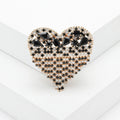 Alloy Heart Tassel Chain Brooch Pin For Suit Lapel Decoration view 7