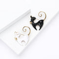 Alloy Enamel Cute Cat Brooch Pin For Fashion Clothing view 2