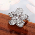 Light Luxury Camellia Flower Ring For Women Niche Designer Sweet Fashion Index Finger Jewelry view 3