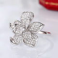 Light Luxury Camellia Flower Ring For Women Niche Designer Sweet Fashion Index Finger Jewelry view 4