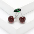 Alloy Cherry Brooch For Fresh Fruit Suit Decoration view 3
